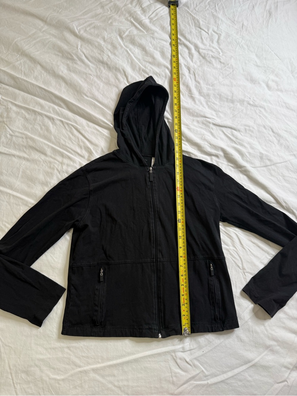 Danskin Black Zip Hooded Athleisure Yoga Jacket Medium - Picture 9 of 12
